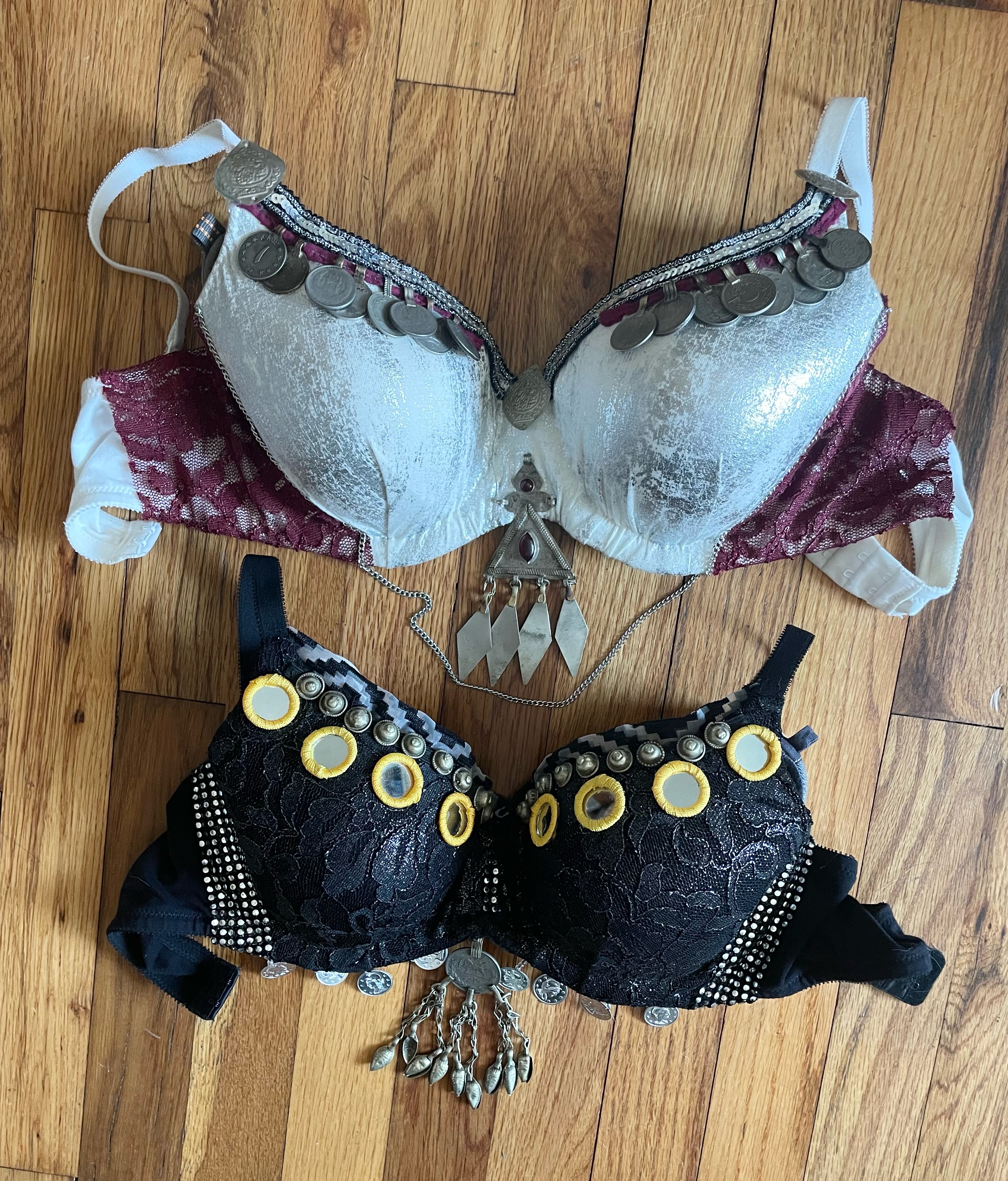 Examples of ATS and Fusion Belly Dance Coin Bras and Bustiers - Belly Dance  Eugene